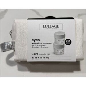Lullage Eyes Moisturizing Eye Cream 2 x 0.5 Fl. Oz. With Gift Cosmetic Bag